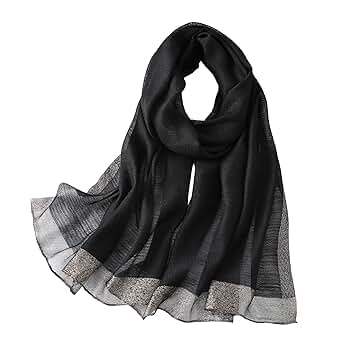 Amazon.com: WINCESS YU Solid Color Mulberry Silk Scarf for